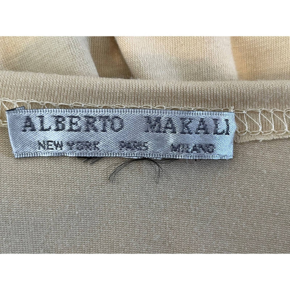 Alberto Makali Animal Print Top Crocheted and Beaded Neckline Size L  * - Picture 4 of 5